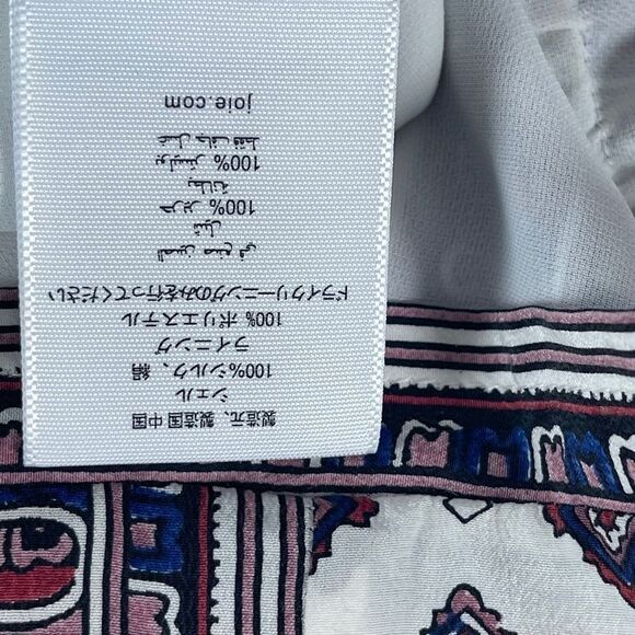 Joie Akeela White Print Long Sleeve Romper Sz XS - Picture 6 of 13